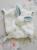 Doaa 22 a duchesse or ange doudou lapin blanc et bleu pois