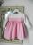 Duchesse or ange doa 283 robe bebe enfant rose blanche ceinture baby child dress pink white sash a