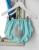 Duchesse or ange doa 285 bloomer bleu turquoise applique lapin gris grey rabbit