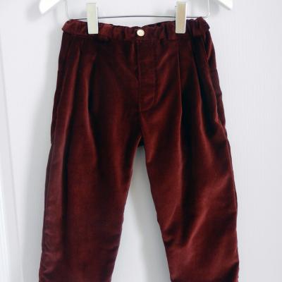 Pantalon en velours prune - 4 ans
