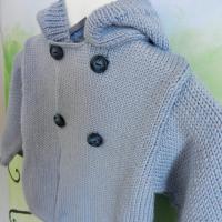 Duchesse or ange 230 c veste a capuche bleu clair bebe 1 an