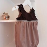 Duchesse or ange 246 d barboteuse bebe marron glace 12 mois brown rompers