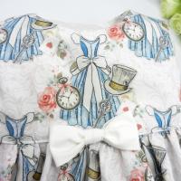 Duchesse or ange doa 308 robe sans manches merveilles blanches noeud blanc sur le devant c