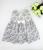 Duchesse or ange doa 308b robe sans manches merveilles bleues noeud blanc sur le devant a