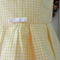 Duchesse or ange doa 71 duchesse or ange robe enfant vichy jaune yellow gingham dress child c