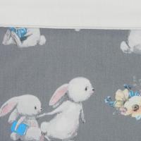 Duchesse or ange doaa 78 gigoteuse lapins fond gris fonce c