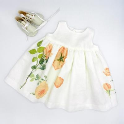 Robe sans manches en voile de lin